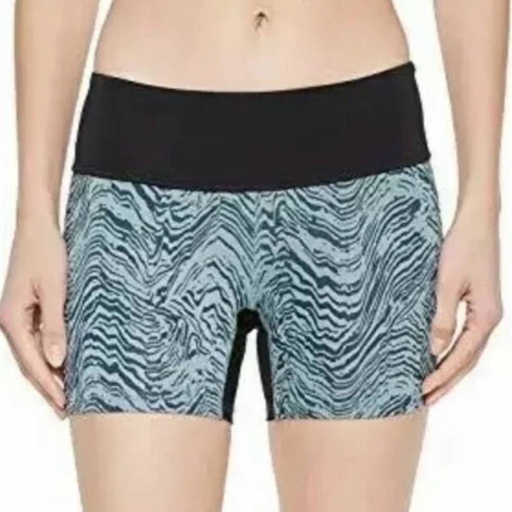 Pearl Izumi Escape Printed Short Tight in Arctic Phyllite Women's Size S‎